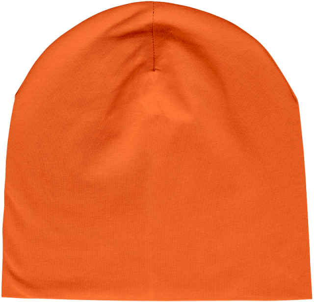 Beanie Hat Bright Orange 2