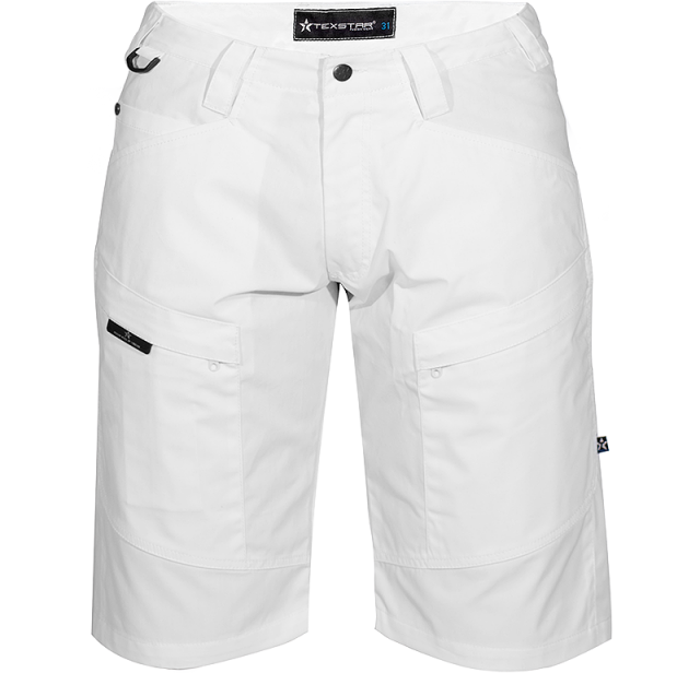 Service Stretch Shorts White 1