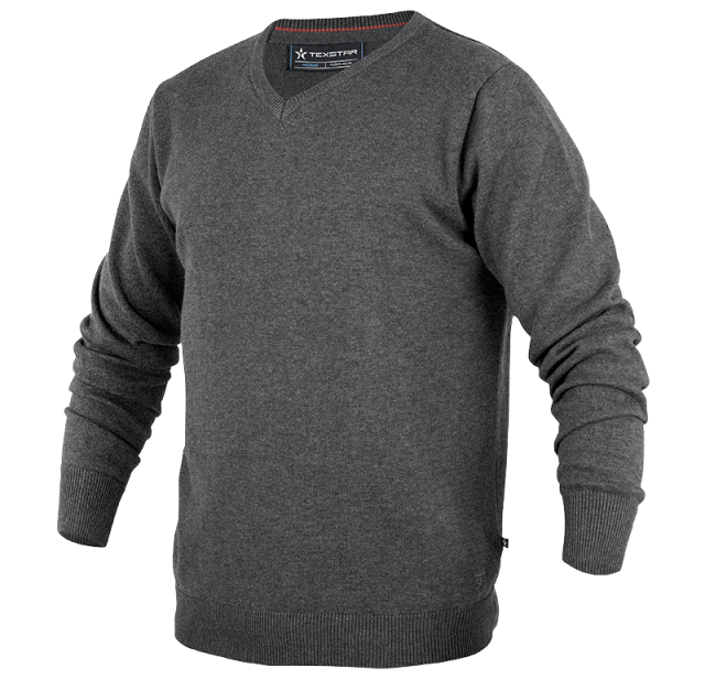 V-neck Pullover (50/50) - PL04 Dark Grey 3