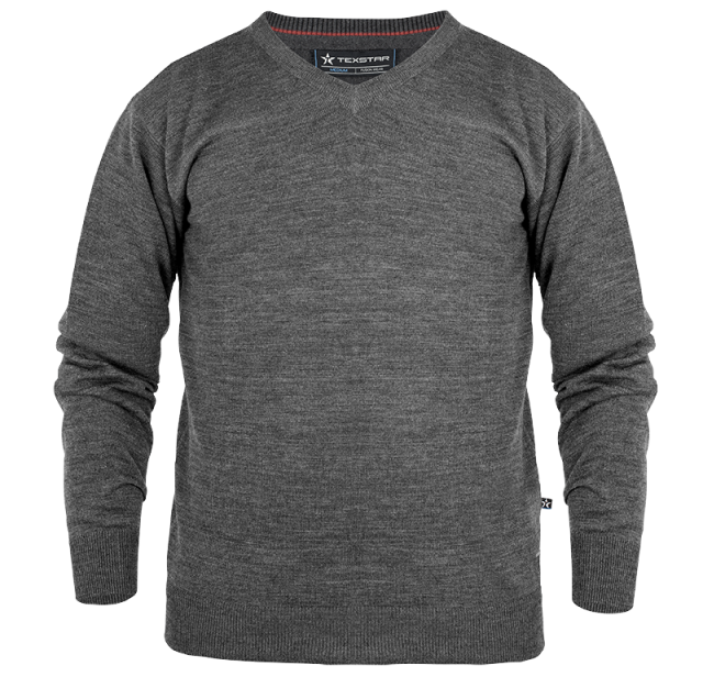 Pullover V-ringad (50/50) Dark Grey 1