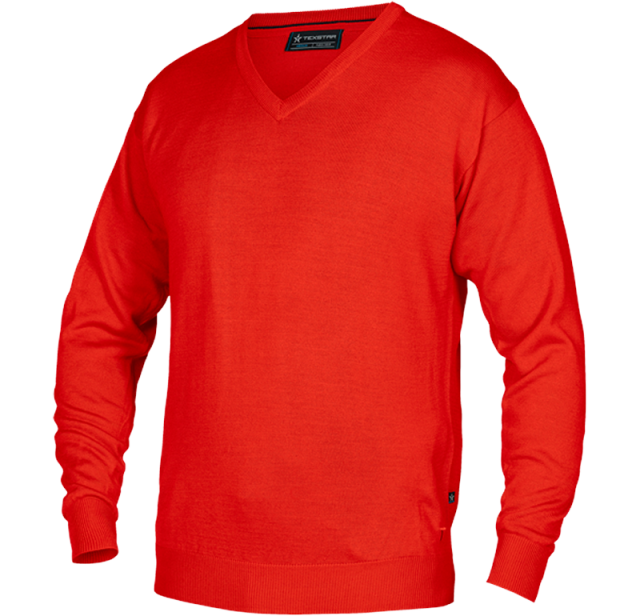 V-neck Pullover (50/50)  Red 3