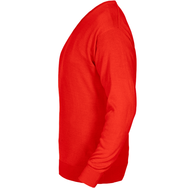 V-neck Pullover (50/50) - PL04 Red 4