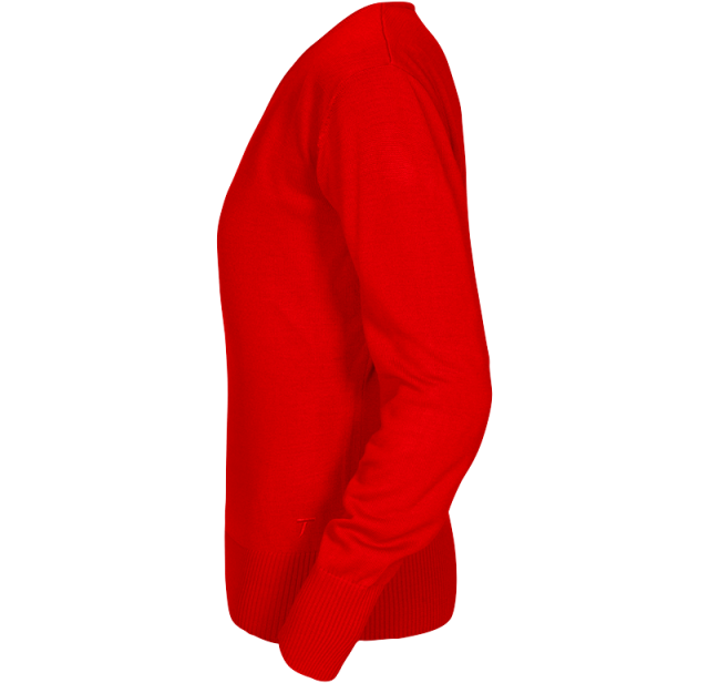 V-neck Pullover (50/50) Red 4