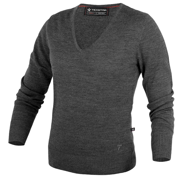 V-neck Pullover (50/50) Dark Grey 3