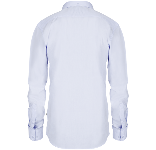 Ljusblå figursydd skjorta med långa ärmar från Texstar. 2