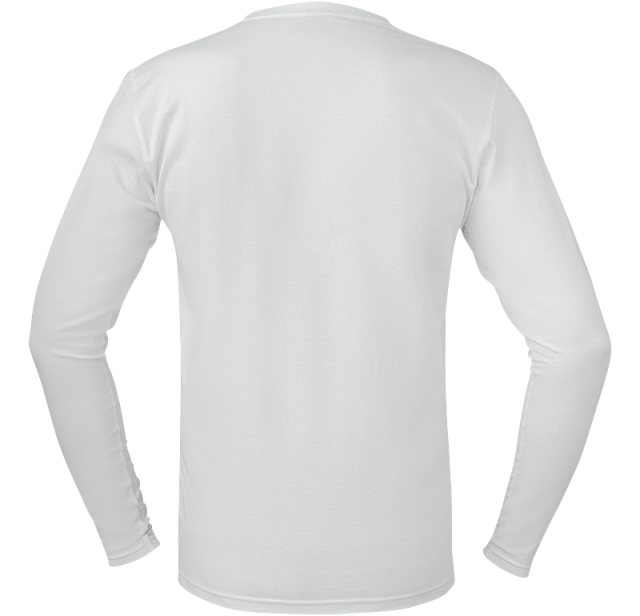 Stretch T-shirt Long Sleeve White 3