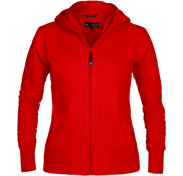 Hooded Cardigan Red 1