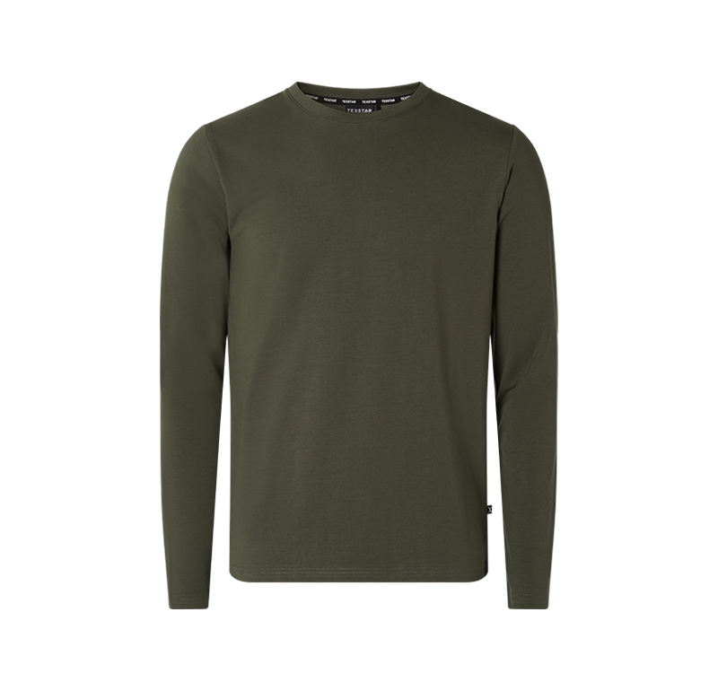 Stretch T-shirt Long Sleeve från Texstar i Grön