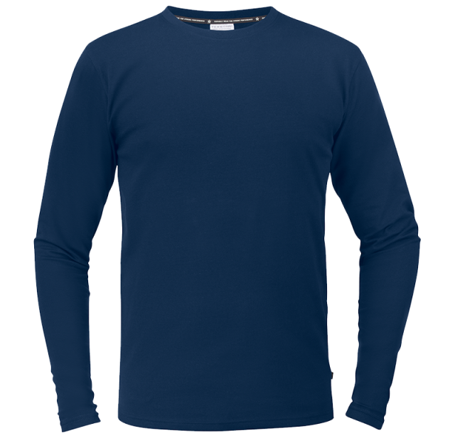 Stretch T-shirt Long Sleeve Navy 1