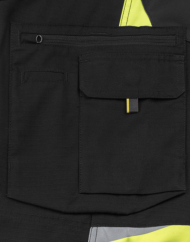 Hi-Vis Functional Trouser Yellow/black  1