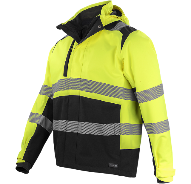 Hi-Vis Functional Shell Jacket Yellow/black  2