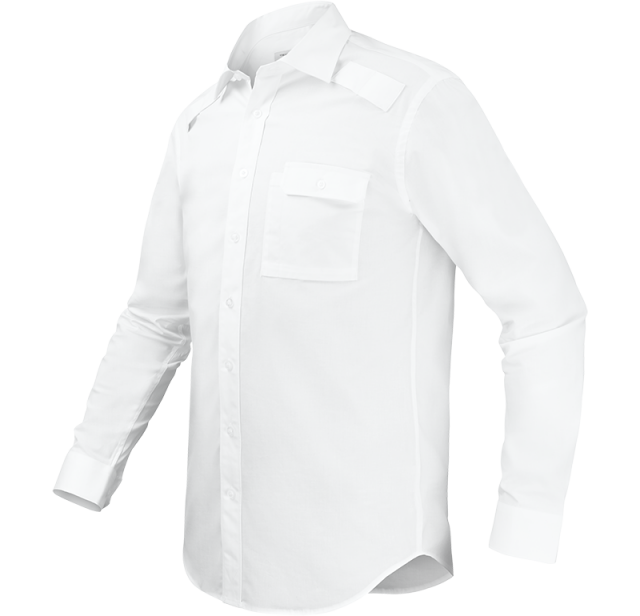 Skjorta lång ärm White 2