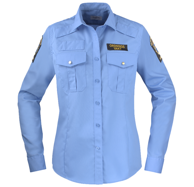 Skjorta lång ärm Dam Lt. Blue 1
