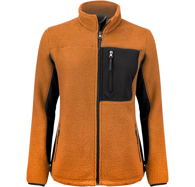 Pile Fleece Jacket Orange 1