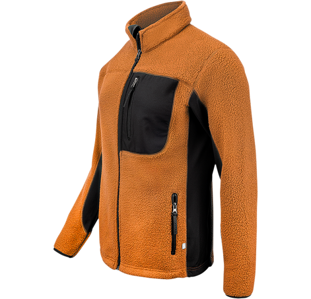 Pile Fleece Jacket Orange 2