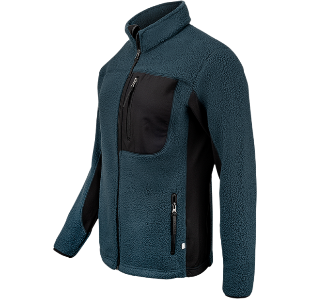 Pile Fleece Jacket Blue 2