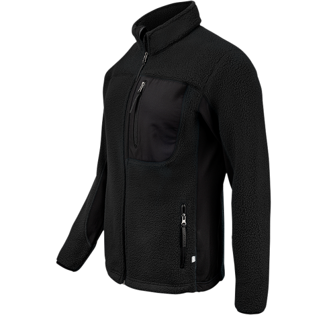 Pile Fleece Jacket Black 2