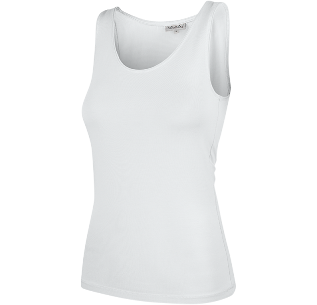 Ladies Soft Tank Top White 2