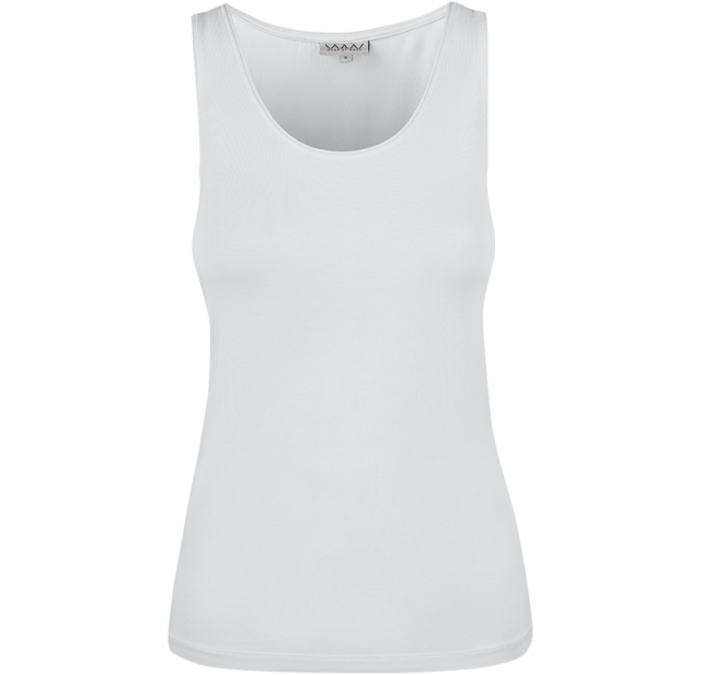Ladies Soft Tank Top White 1