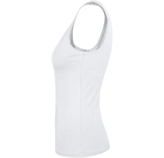 Ladies Soft Tank Top White 3