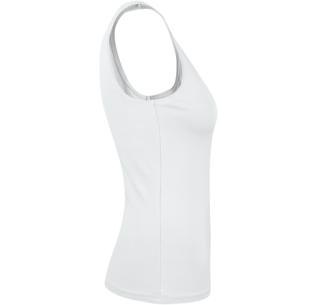 Ladies Soft Tank Top White 5