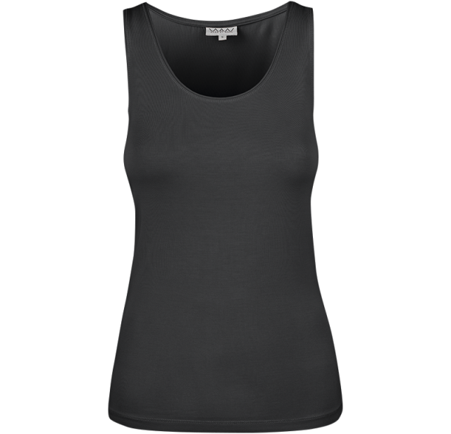 Ladies Soft Tank Top Black 1