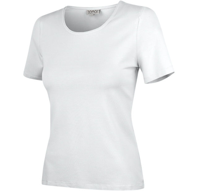 Ladies Soft Short Sleeve White 2