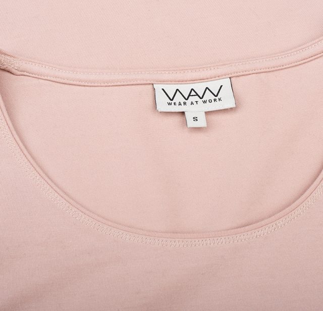 Ladies Soft 3/4 Sleeve Pink 3