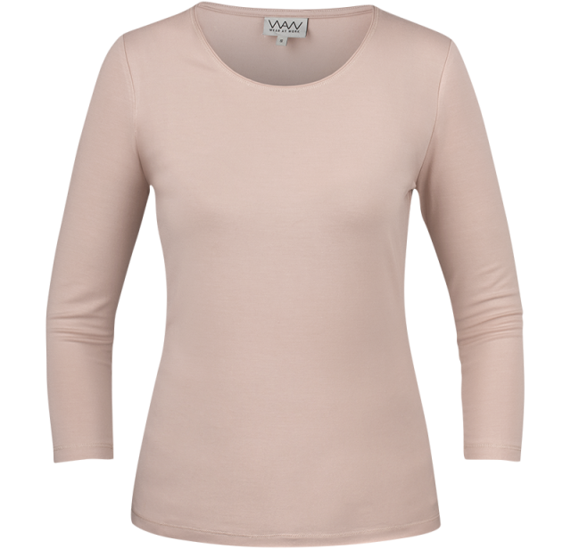 Ladies Soft 3/4 Sleeve Pink 1