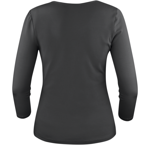 Ladies Soft 3/4 Sleeve Black 4