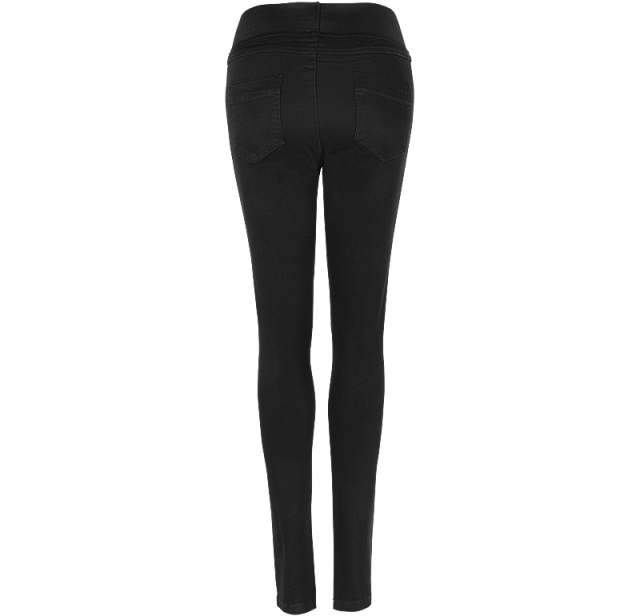 Ladies Stretch Jeans Black 4