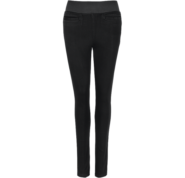 Ladies Stretch Jeans Black 1