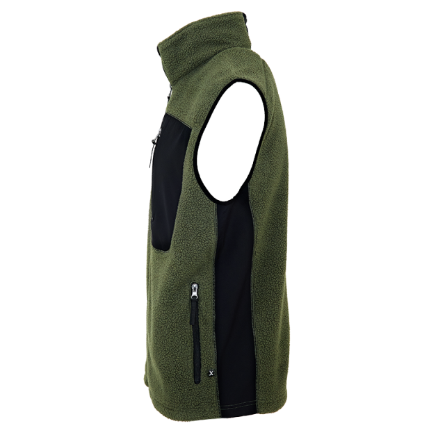 Pile Fleece Vest Green 3