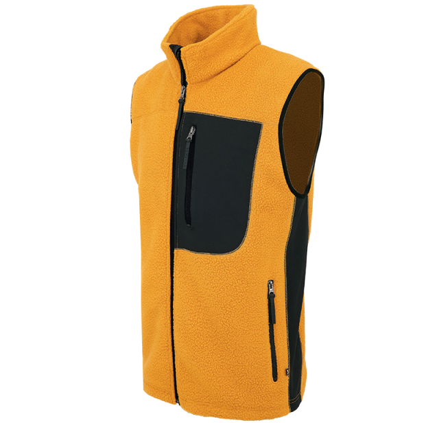 Pile Fleece Vest Orange 2