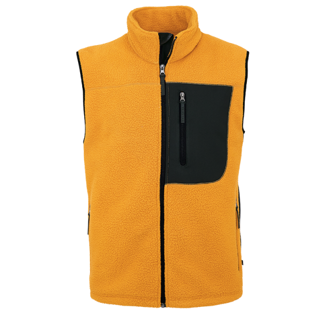 Pile Fleece Vest Orange 1