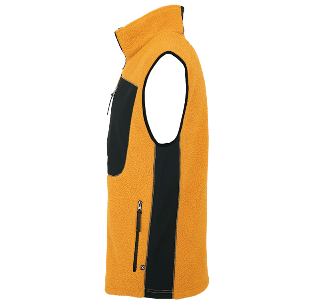 Pile Fleece Vest Orange 3