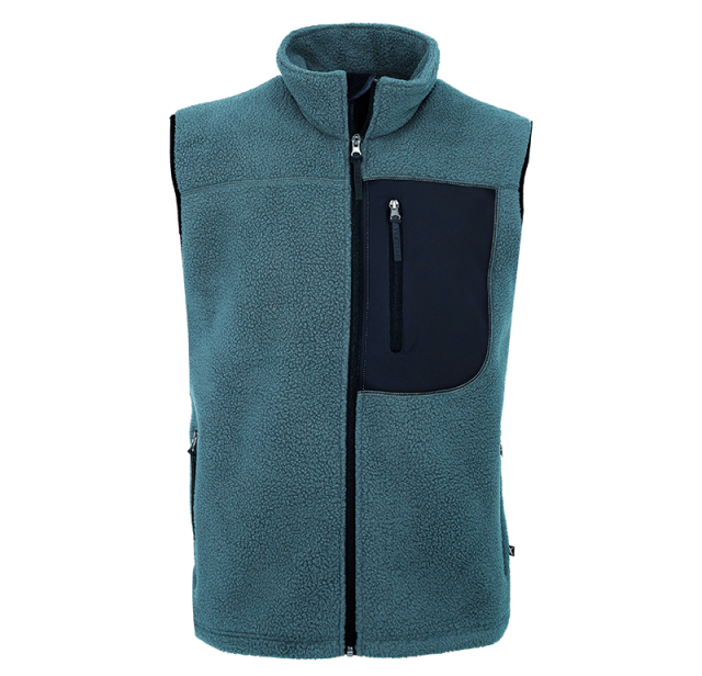 Pile Fleece Vest Blue 1