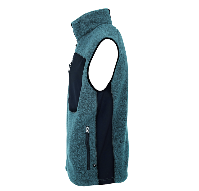 Pile Fleece Vest Blue 3