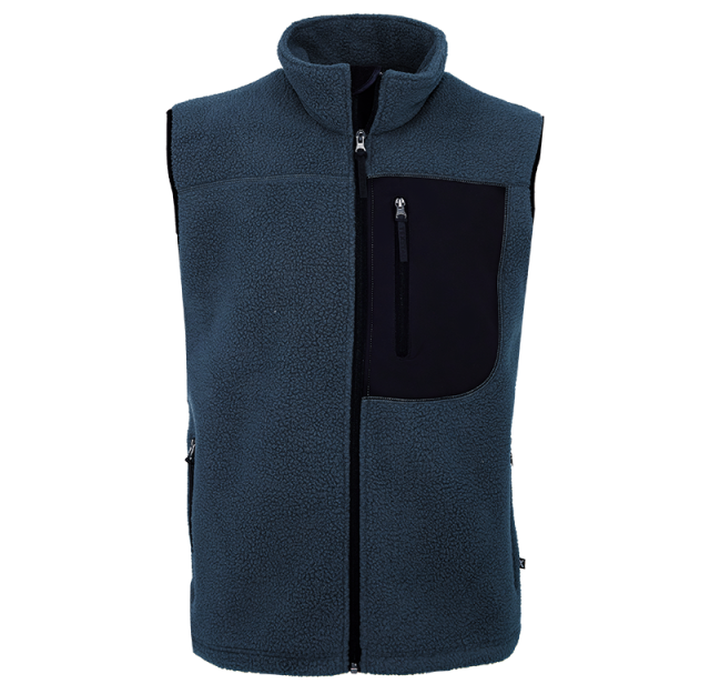 Pile Fleece Vest Navy 1