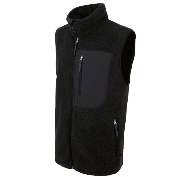 Pile Fleece Vest Black 2