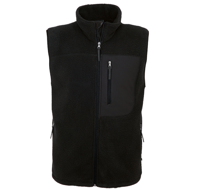 Pile Fleece Vest Black 1
