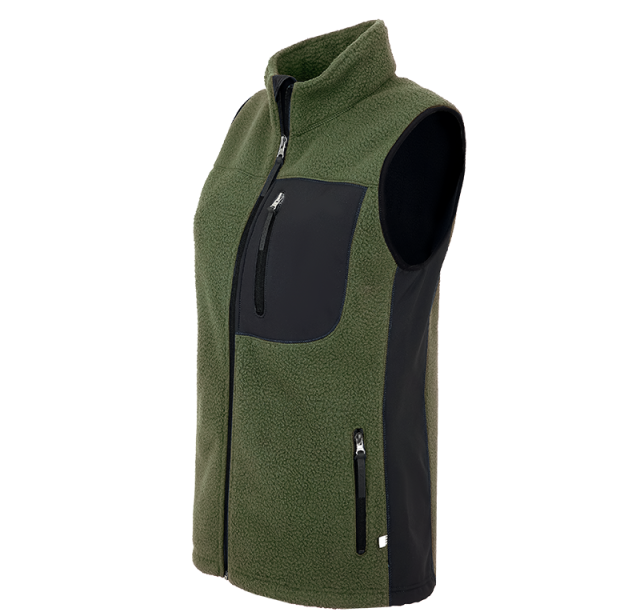 Pile Fleece Vest Green 2