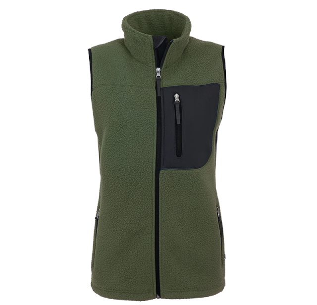 Pile Fleece Vest Green 1