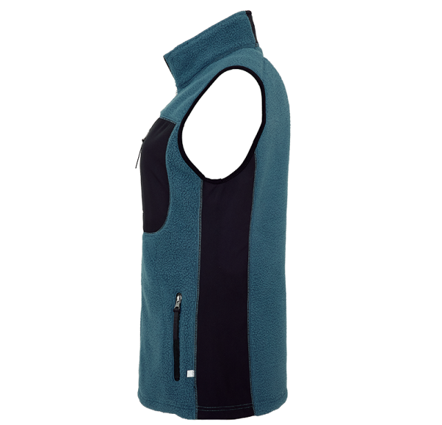 Pile Fleece Vest Blue 3